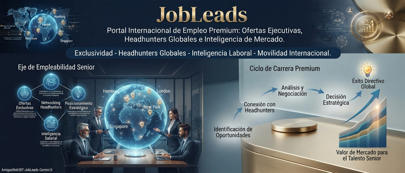 JobLeads es un portal internacional de empleo, Formación Agrupación Web Plataforma Negocios Empresa Educacional Formativa Cooperante Intercambios Labores Trabajos Funciones Transparentes