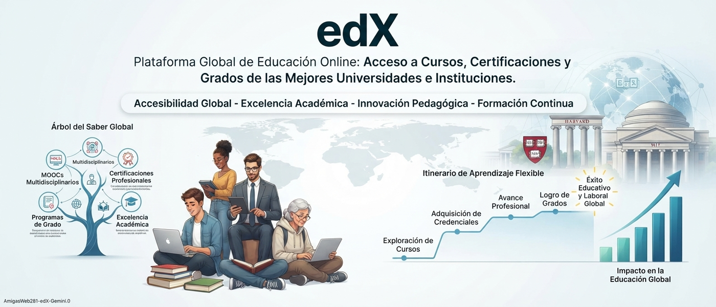 edX es una plataforma global de educación online, Institucional Formativa Capacidad Educacionales Instructivas Web Plataforma Empresa Legal Cooperante Servicial Objetivos Tenacidad