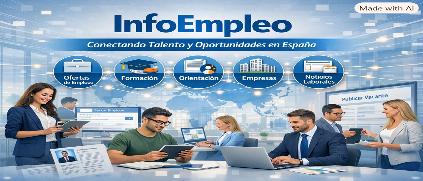 InfoEmpleo es uno de los portales privados de empleo, Web Plataforma Empresa Educativa Formativa Servicial Cooperante Legal Ocupacional Experiencias Títulos Puestos Trabajo Labores Oficios . . .